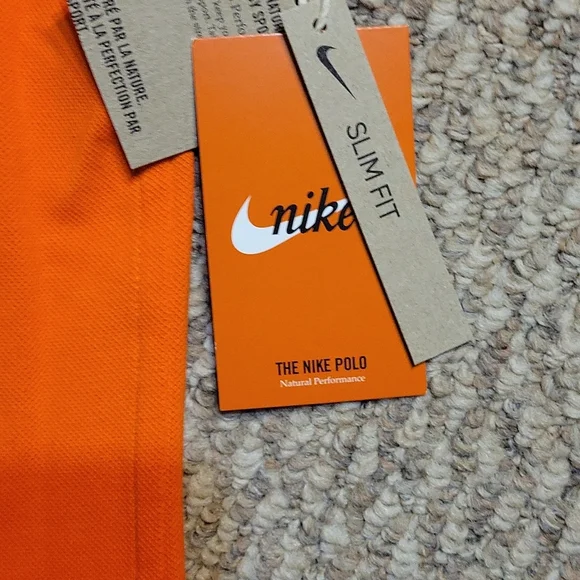 Men's Nike Golf slim fit polo orange NEW - Picture 4 of 6